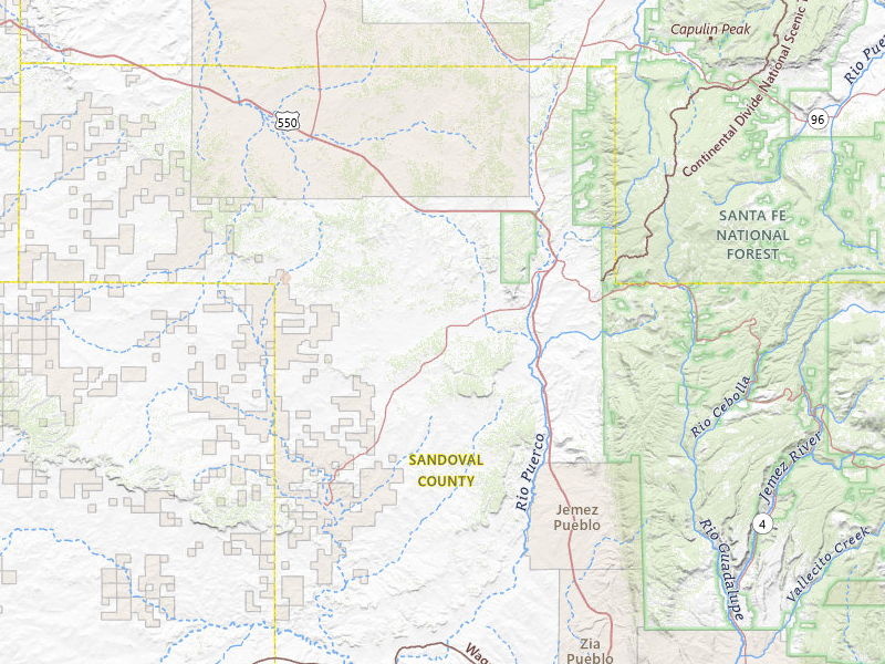 Radar-estimated hail-size map of the storm over Cuba, NM on Jul 20, 2026