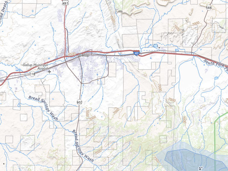NEXRAD radar-signature map of the hail storm over Gallup, NM on Jul 27, 2026