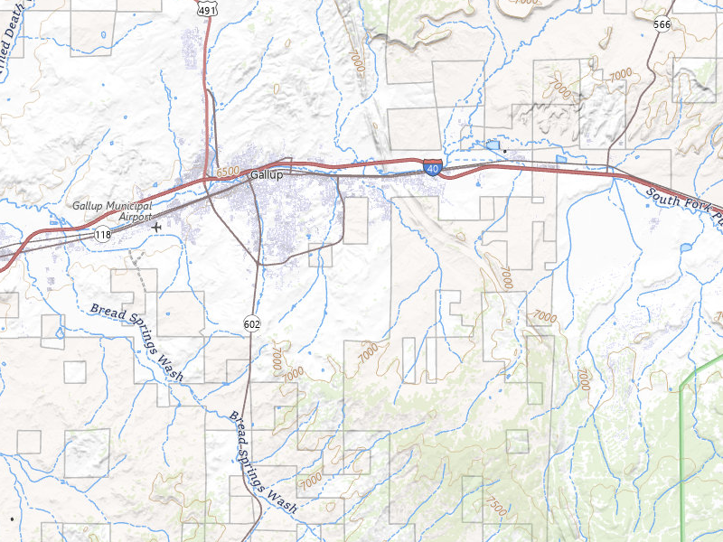 Radar-estimated hail-size map of the storm over Gallup, NM on Jul 28, 2026