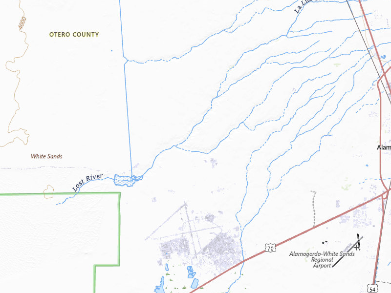 Radar-estimated hail-size map of the storm over Holloman Air Force Base, NM on Jul 31, 2026