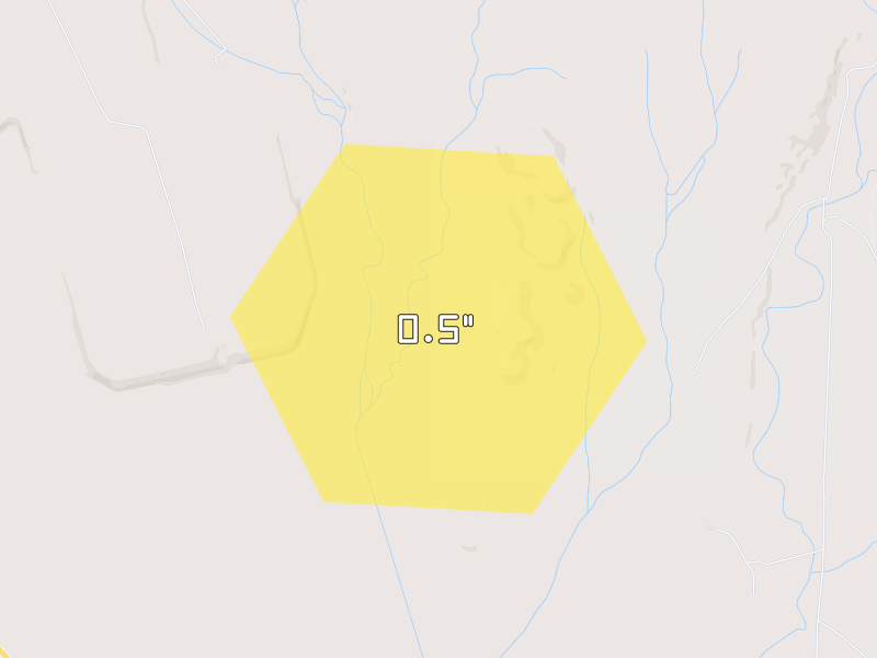 Hail map of Hurley, NM on Jun 4, 2026, hail up to 0.5"