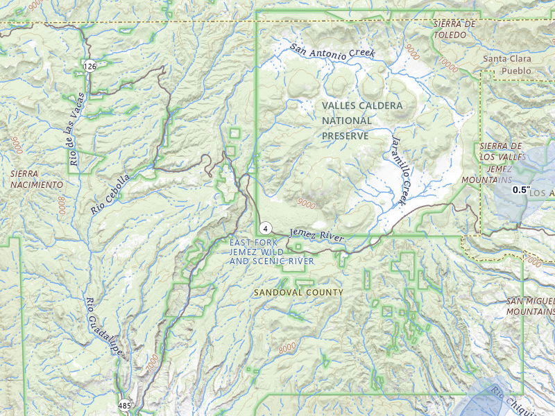NEXRAD radar-signature map of the hail storm over Jemez Springs, NM on Jul 24, 2026