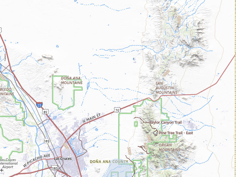 NEXRAD radar-signature map of the hail storm over Las Cruces, NM on Jul 31, 2026