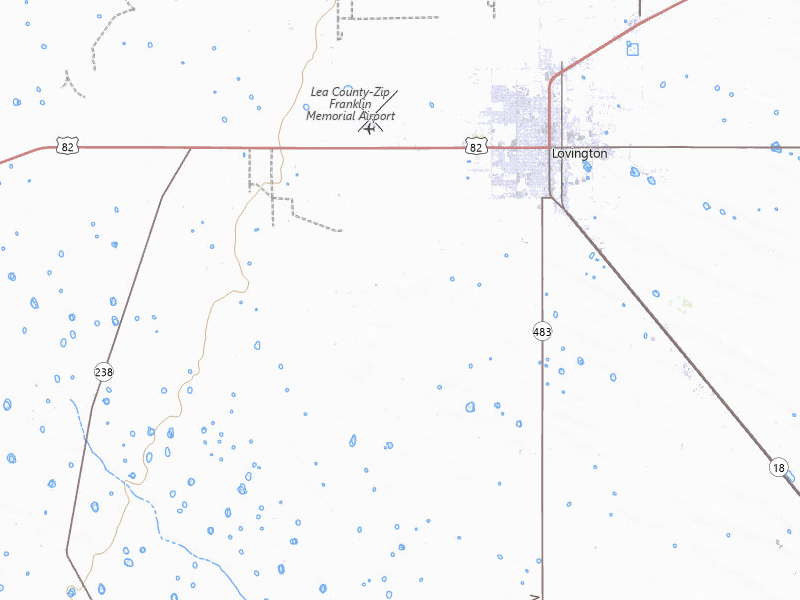 NEXRAD radar-signature map of the hail storm over Lovington, NM on May 31, 2026