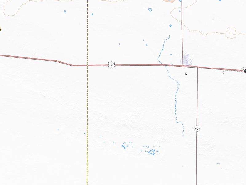 Radar-estimated hail-size map of the storm over Melrose, NM on Jun 19, 2026