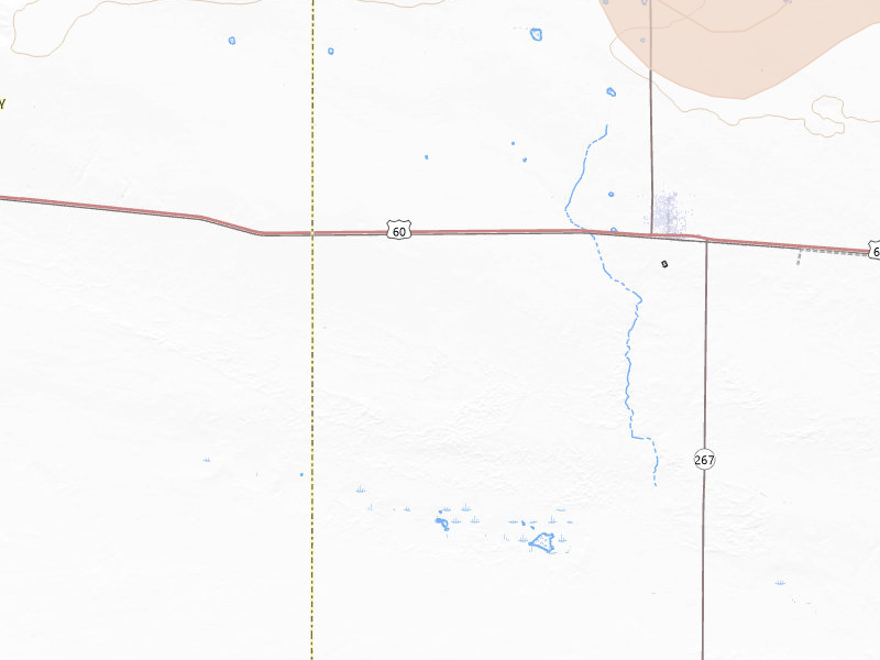 Radar-estimated hail-size map of the storm over Melrose, NM on Jul 1, 2026