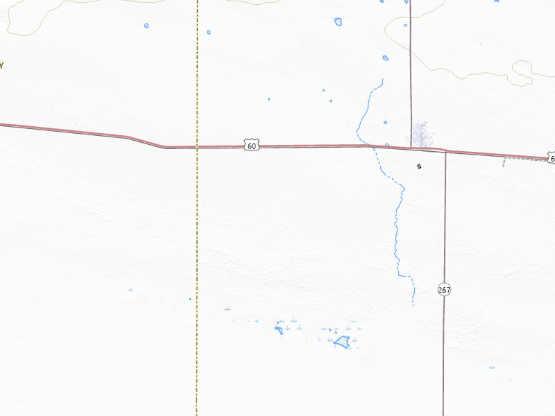 Radar-estimated hail-size map of the storm over Melrose, NM on Jul 12, 2026