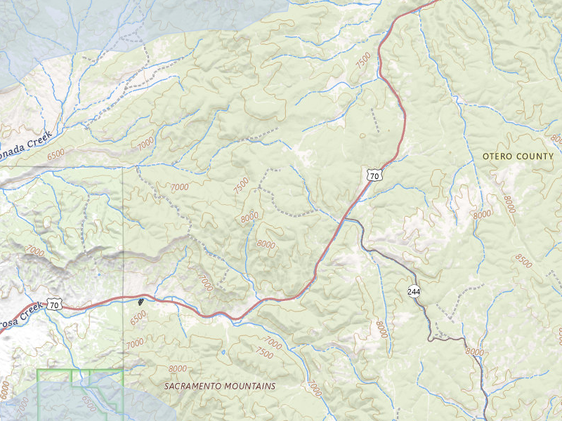 NEXRAD radar-signature map of the hail storm over Mescalero, NM on Jul 31, 2026