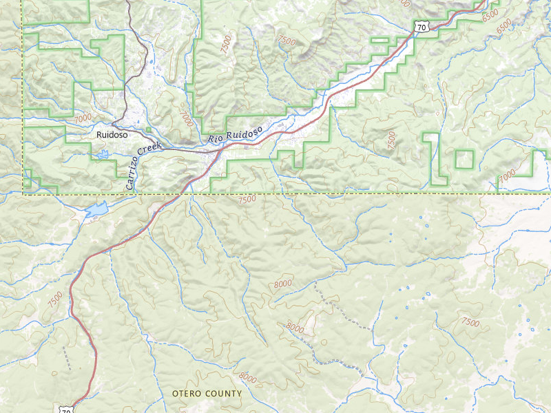 NEXRAD radar-signature map of the hail storm over Mescalero, NM on Aug 19, 2026