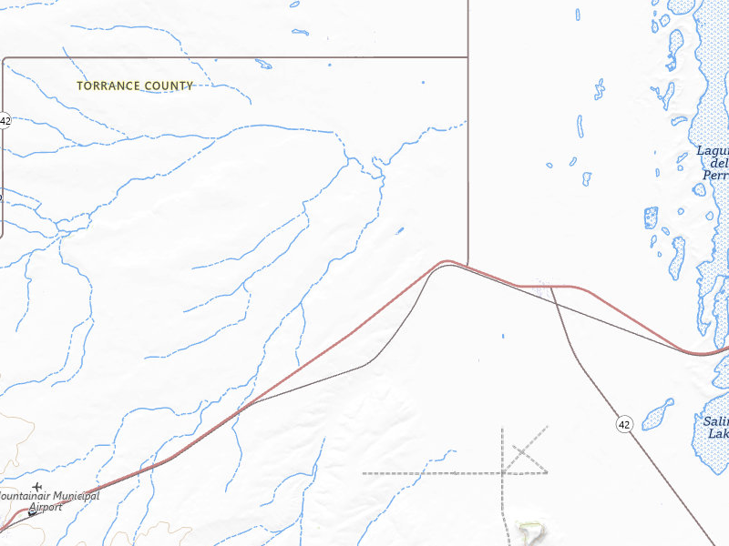 Radar-estimated hail-size map of the storm over Mountainair, NM on Jun 3, 2026