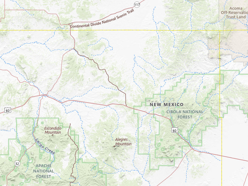 Radar-estimated hail-size map of the storm over Pie Town, NM on Jun 26, 2026