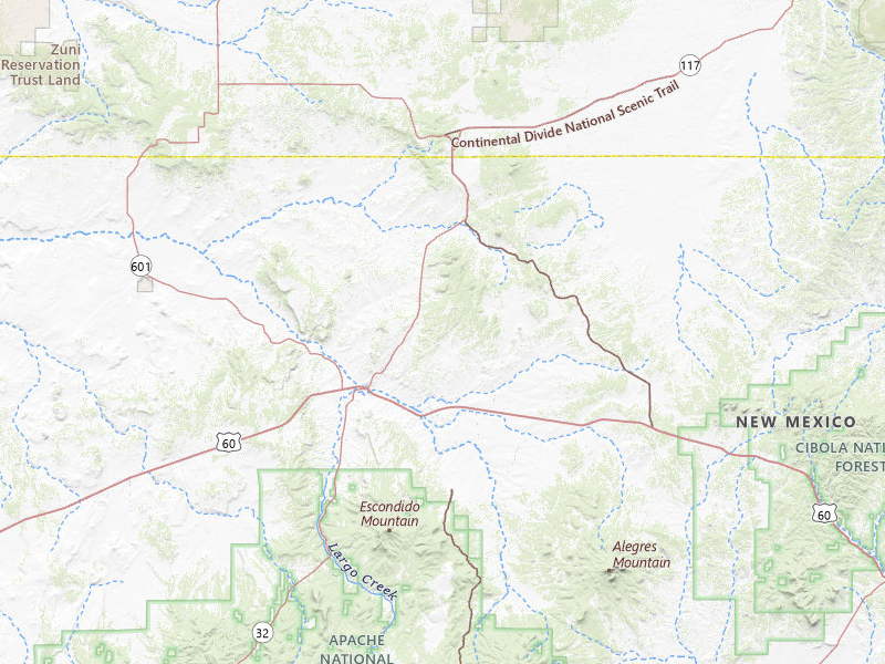 Radar-estimated hail-size map of the storm over Quemado, NM on Jun 26, 2026