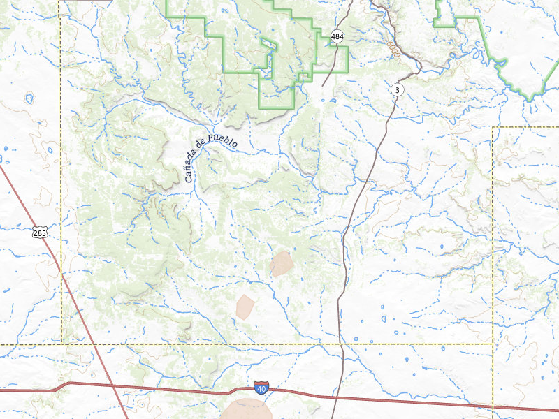 Radar-estimated hail-size map of the storm over Ribera, NM on Jul 11, 2026
