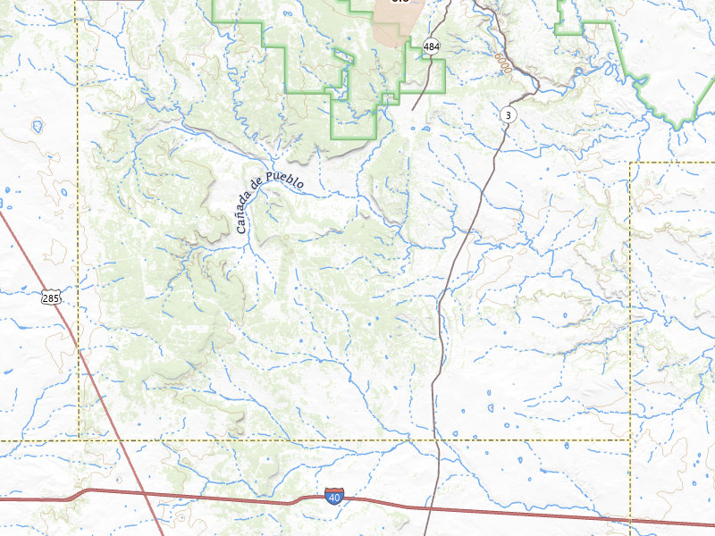 Radar-estimated hail-size map of the storm over Ribera, NM on Jul 24, 2026
