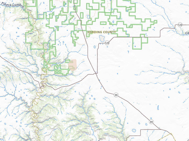 Radar-estimated hail-size map of the storm over Roy, NM on Jun 3, 2026