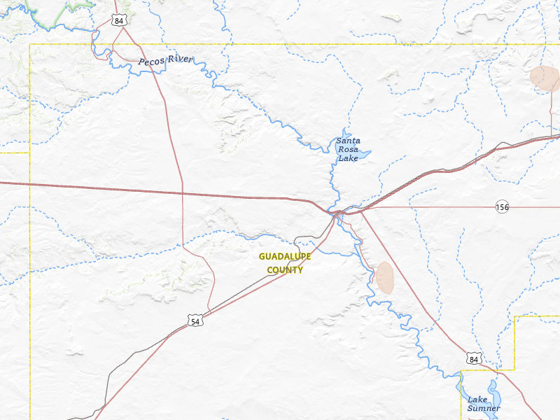 Radar-estimated hail-size map of the storm over Santa Rosa, NM on Jun 6, 2026