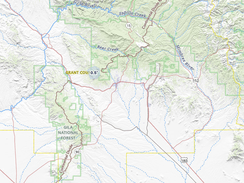 NEXRAD radar-signature map of the hail storm over Silver City, NM on May 1, 2026