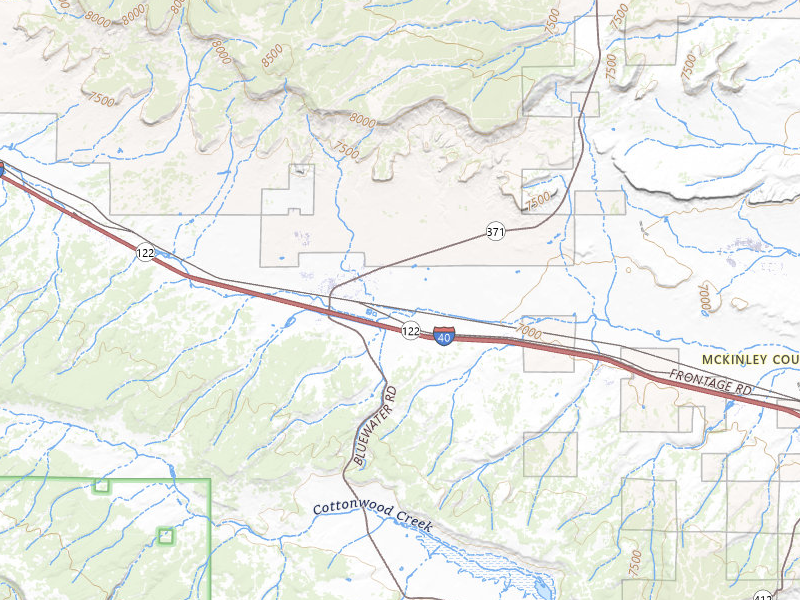Radar-estimated hail-size map of the storm over Thoreau, NM on Jul 24, 2026