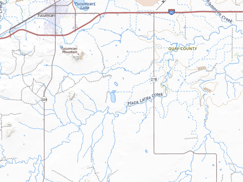 Radar-estimated hail-size map of the storm over Tucumcari, NM on May 25, 2026