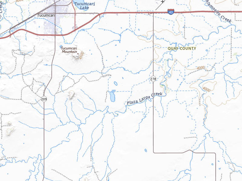Radar-estimated hail-size map of the storm over Tucumcari, NM on Jul 5, 2026