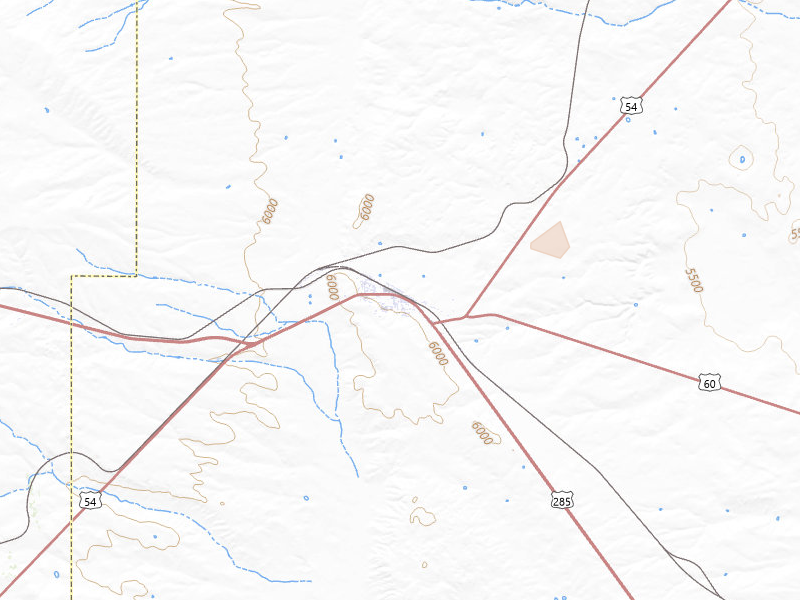 Radar-estimated hail-size map of the storm over Vaughn, NM on Apr 10, 2026