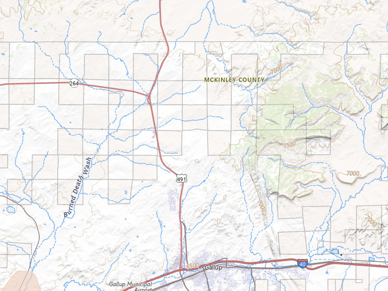 Radar-estimated hail-size map of the storm over Yatahey, NM on Jun 26, 2026