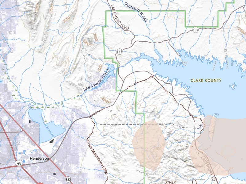 Radar-estimated hail-size map of the storm over Henderson, NV on Aug 14, 2026