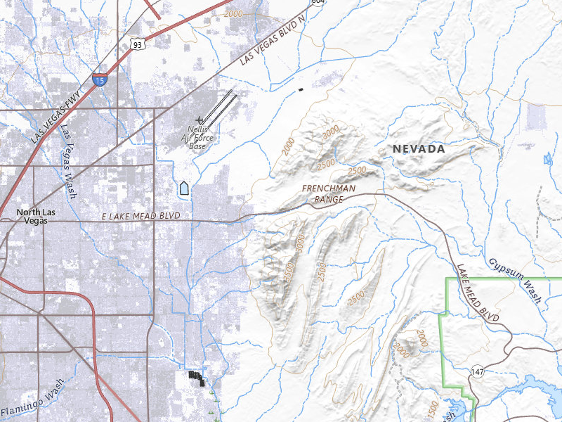 NEXRAD radar-signature map of the hail storm over Las Vegas, NV on Aug 9, 2026