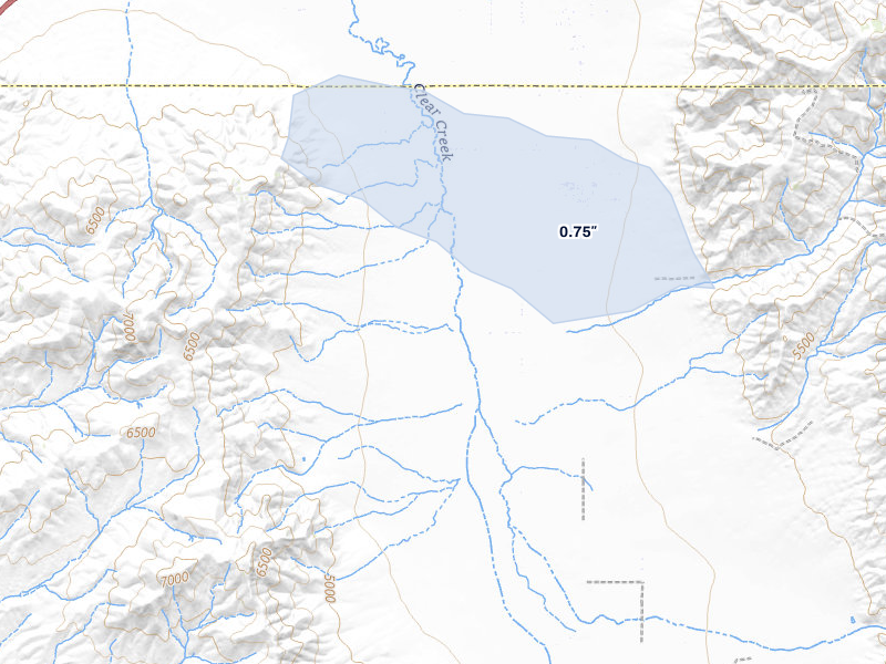 NEXRAD radar-signature map of the hail storm over Winnemucca, NV on May 28, 2026