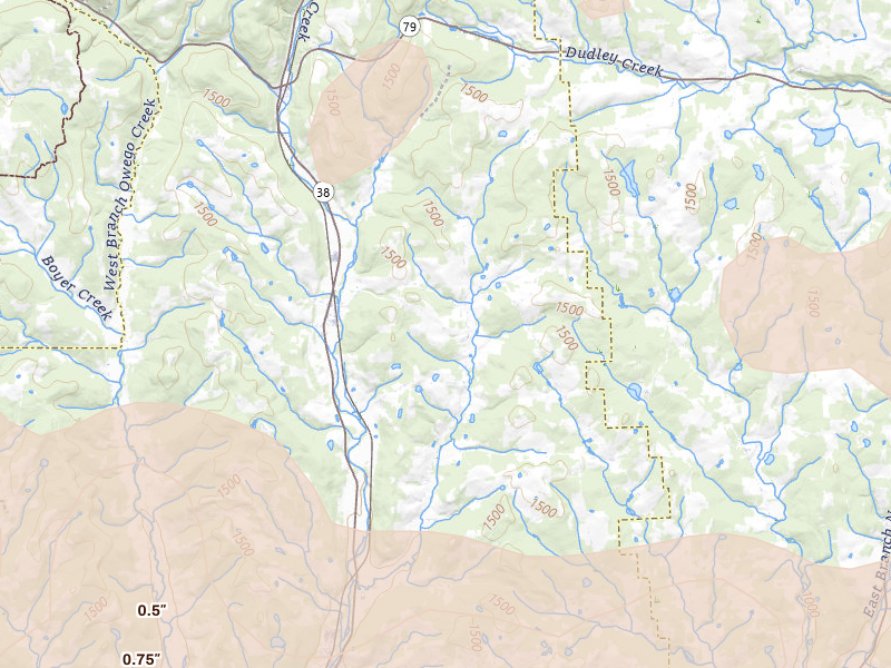 Radar-estimated hail-size map of the storm over Berkshire, NY on Mar 31, 2026