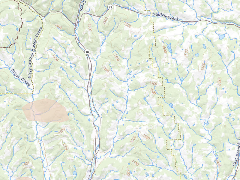 Radar-estimated hail-size map of the storm over Berkshire, NY on Jul 3, 2026