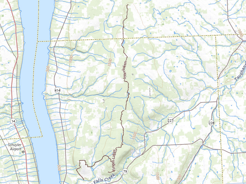 NEXRAD radar-signature map of the hail storm over Burdett, NY on Aug 12, 2026
