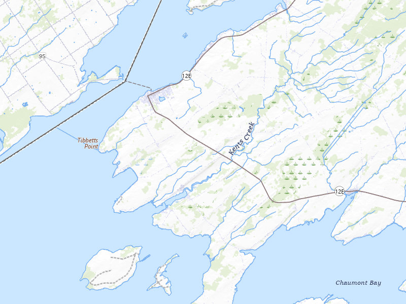 Radar-estimated hail-size map of the storm over Cape Vincent, NY on Jun 30, 2026