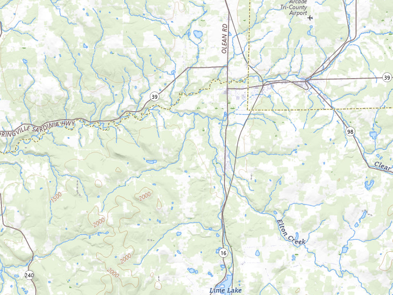 Radar-estimated hail-size map of the storm over Delevan, NY on Jul 27, 2026
