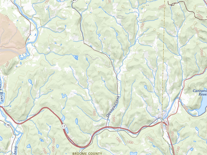 Radar-estimated hail-size map of the storm over Deposit, NY on Mar 31, 2026