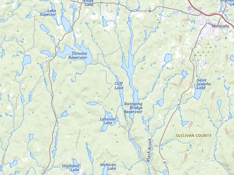 Radar-estimated hail-size map of the storm over Eldred, NY on Jul 1, 2026
