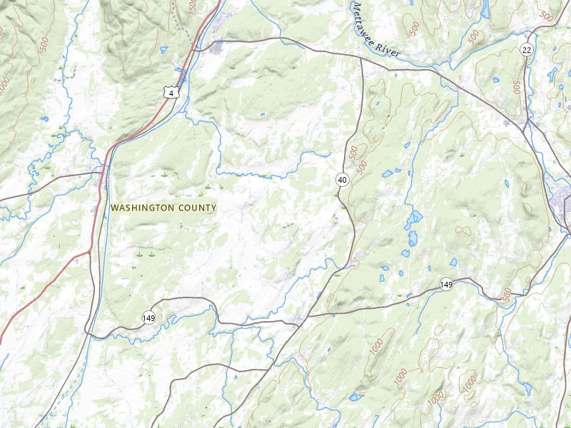 Radar-estimated hail-size map of the storm over Fort Ann, NY on Jul 1, 2026