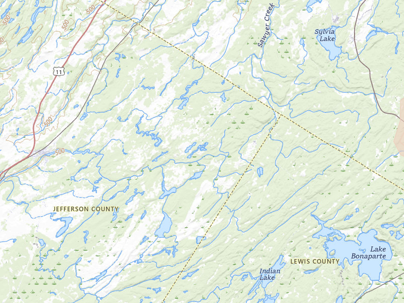 Radar-estimated hail-size map of the storm over Gouverneur, NY on Mar 30, 2026