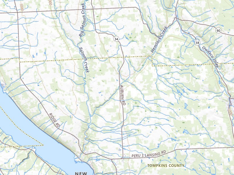Radar-estimated hail-size map of the storm over Groton, NY on Jul 3, 2026