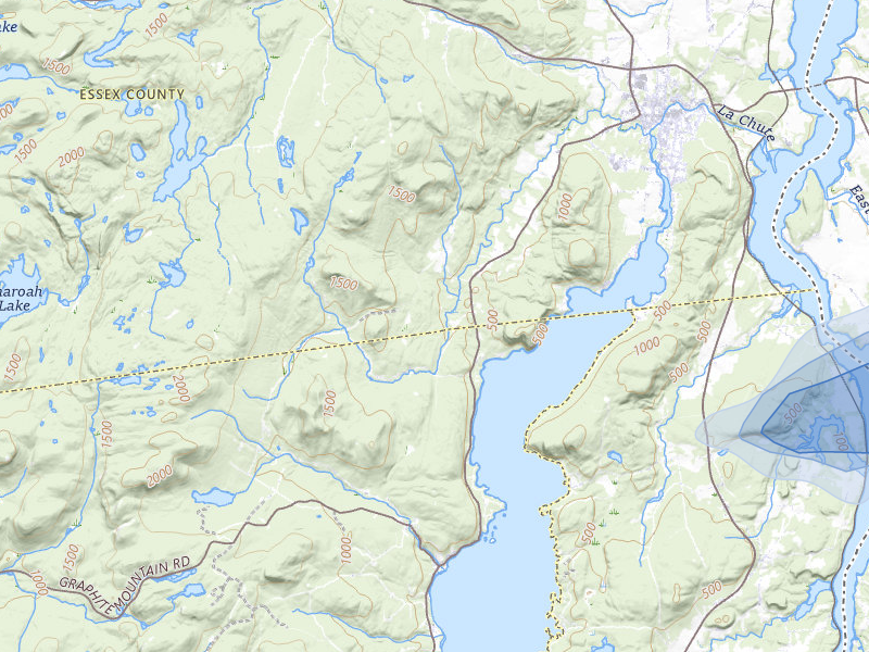 NEXRAD radar-signature map of the hail storm over Hague, NY on Jun 6, 2026