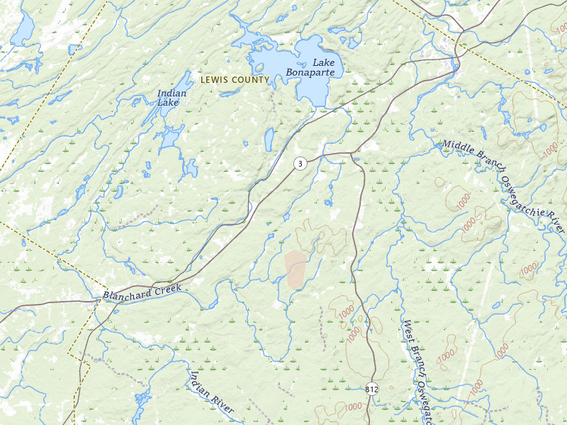 Radar-estimated hail-size map of the storm over Harrisville, NY on Jul 21, 2026