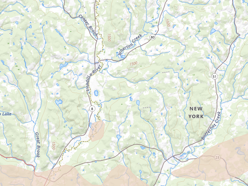 Radar-estimated hail-size map of the storm over New Berlin, NY on Aug 27, 2026