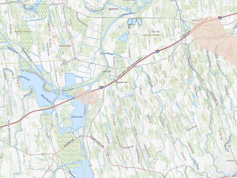 Radar-estimated hail-size map of the storm over Port Byron, NY