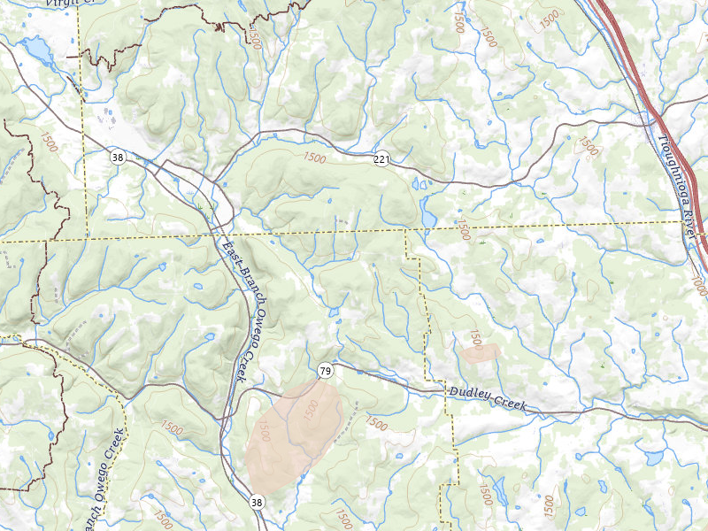 Radar-estimated hail-size map of the storm over Richford, NY on Mar 31, 2026