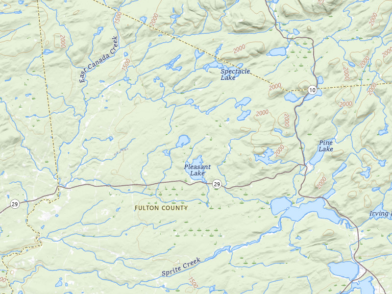 Radar-estimated hail-size map of the storm over Stratford, NY on Apr 16, 2026