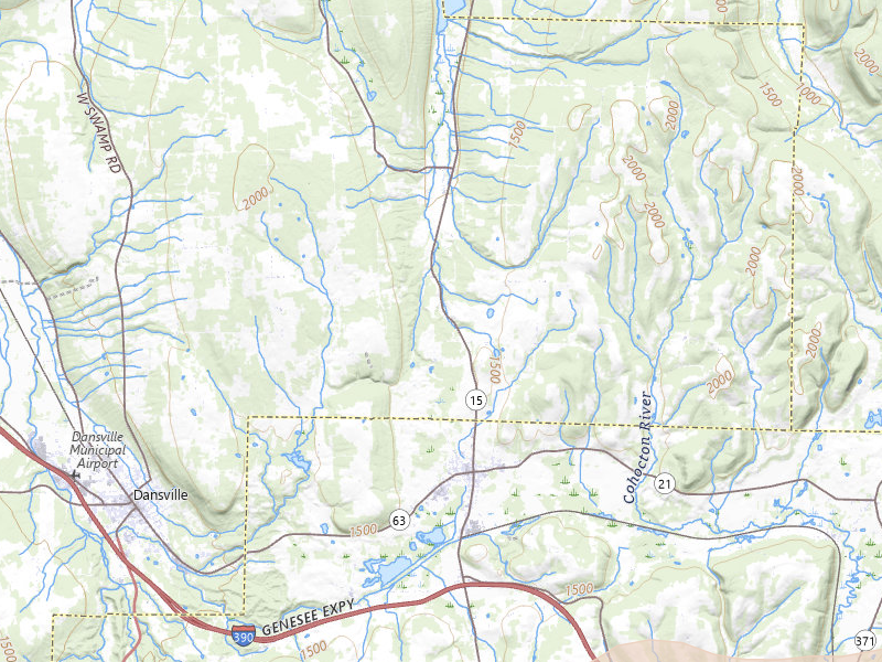 Radar-estimated hail-size map of the storm over Wayland, NY on Mar 31, 2026
