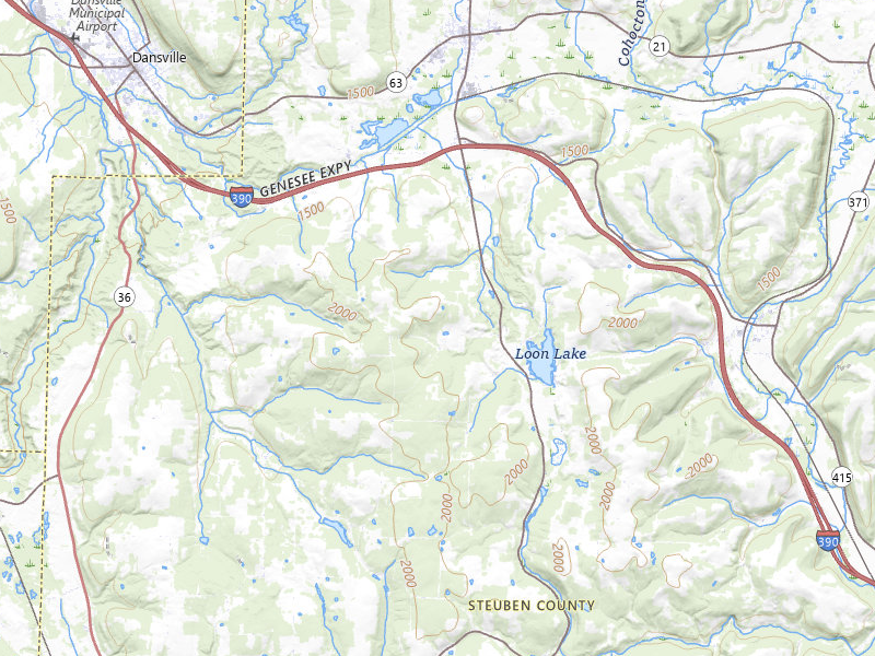 Radar-estimated hail-size map of the storm over Wayland, NY on Jun 11, 2026