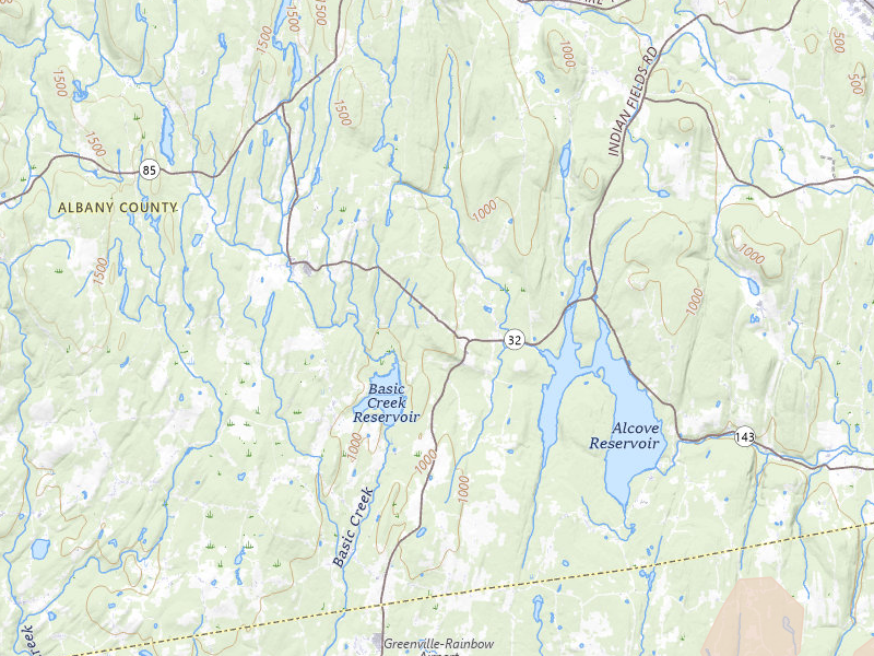 Radar-estimated hail-size map of the storm over Westerlo, NY on Jul 2, 2026