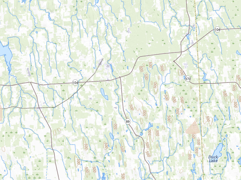 Radar-estimated hail-size map of the storm over Wolcott, NY on May 13, 2026