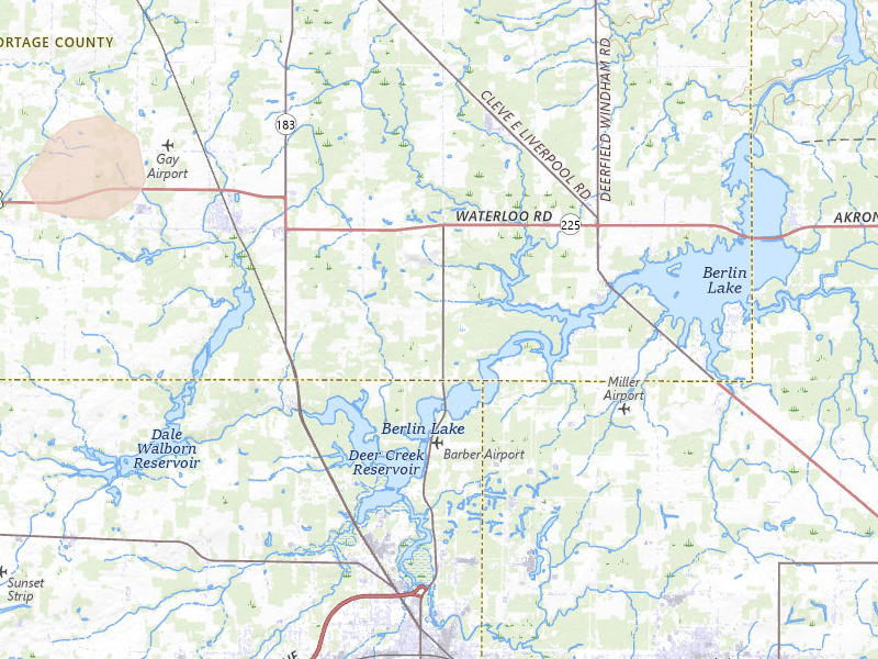 Radar-estimated hail-size map of the storm over Atwater, OH